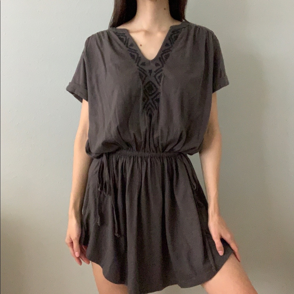Roxy Gray Beach Coverup Dress
